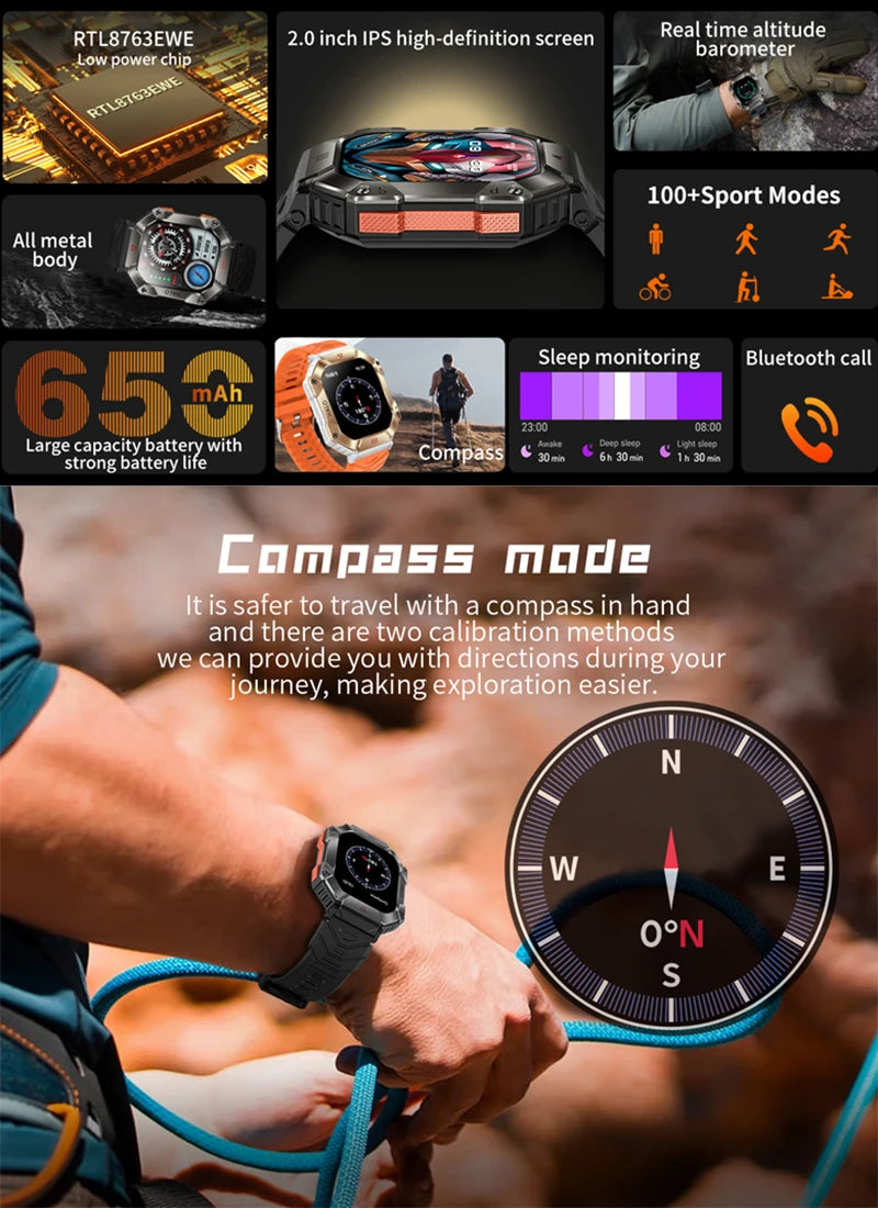 Smartwatch SoldierPro [O MAIS RESISTENTE DO MUNDO]